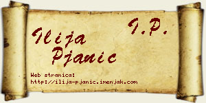 Ilija Pjanić vizit kartica